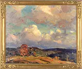 Emille A Gruppe, Clouds Over Vermont, Oil on canvas