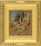 Harry Aiken Vincent, Grove of Trees in Autumn, Oil on board