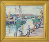 William Malherbe, Gloucester, Oil on board