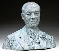 Jacob Epstein, Bronze Bust of a Man, Bronze
