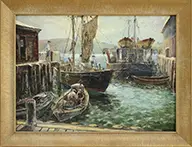 Jack L. Gray, Snug Harbor, Oil on board