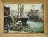 Jack L. Gray, Snug Harbor, Oil on board