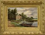 Thomas Baker, Mill on the Avon, Oil on canvas