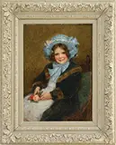 George Sheridan Knowles, Portrait of Joyce Hurchcliffe, Oil on canvas