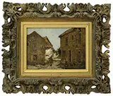 Alexandre Defaux, Eleve De Corot, Oil on board