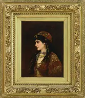 Emile Eismen-Semenowsky, Gypsy Woman, Oil on panel