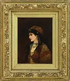 Emile Eismen-Semenowsky, Gypsy Woman, Oil on panel