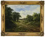 Alfred Augustus Glendening, Sr., A Rest by the Way-Harvest Time, Oil on canvas