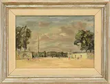 André Hambourg, Place De La Concorde, Oil on canvas