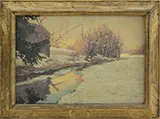 Frank Reed Whiteside, A January Evening” 1906, Oil on canvas