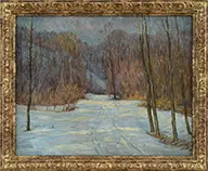 Ernest H. Barnes, Winter Landscape, Oil on canvas