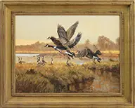 Grant Hacking, Rhythm of Wings, Oil on canvas laid down on panel
