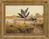 Grant Hacking, Rhythm of Wings, Oil on canvas laid down on panel