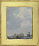 Charles Courtney Curran, Clouds Forming Before Shower, Oil on board