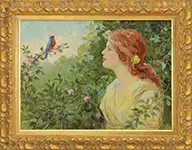 Frederick Stuart Church, The Song, Oil on canvas