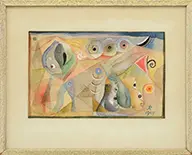 Abstract Composition by Hans Reichel, Watercolor, sold Aug 2015