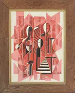 Benjamin Britt, Jazz, Oil on Masonite