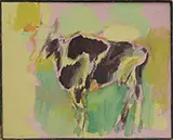 Bernard Chaet, Cow, Oil on canvas