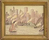 Butler, Mid Day, EAST RIVER”. Oil on canvas