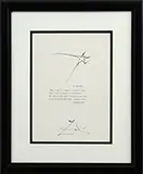 Salvador Dalí, My Ambition, Marker & typing on paper