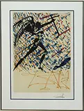 Angel with Cross by Salvador Dalí, Lithograph, sold Aug 2015