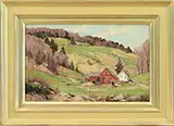 Bernard Corey, Colrain Farm, Oil on board
