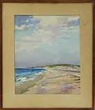 Constantin A. Pestzoff, Nantucket-Surf Side, Watercolor on paper mounted to board