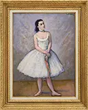 Louis Kronberg, Dancer in White, Oil on canvas