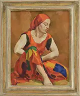 Henry Strater, Russian Dancer, Oil on canvas