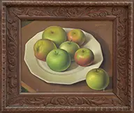 Carlos Chevilly, Still Life with Apples, Oil on canvas