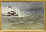 John W Mansfield, View of Egg Rock Nahant, Oil on canvas