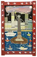 Benny Carter, Freedom for All, Nyc, Oil on wood panel