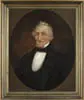 Unsigned, Portrait of a Distinguished Gentleman, Oil on canvas oval portrait of an older gentleman wearing a black coat, vest and white shirt