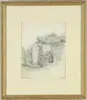 Gaines Ruger Donoho, A Ledge of Rock at Harper’s Ferry, Pencil drawing of rock outcropping