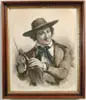 William Sidney Mount, Just in Tune, Colored lithograph by Emile Lassalle after a painting by WS Mount