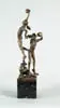 George Lundeen, Players, Bronze sculpture depicts three women volleyball players in different volleyball poses