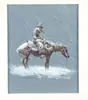 Olaf Wieghorst, Cowboy and Horse in Snow