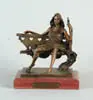George Lundeen, Hearts on a Swing, Bronze sculpture shows young woman on bench type swing with heart cutouts