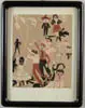 Jacob Landau, Flying Kites, Colored print shows several children flying kites