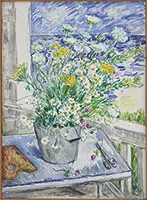 Waldo Peirce, A Day in July, Searsport, Oil on canvas