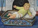 Waldo Peirce, The Baby, Oil on canvas