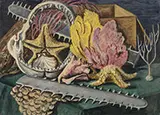 Alzira Boehm Peirce, Relics from the Sea, Oil on canvas