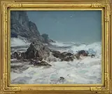 Howard R Butler, Bald Head Cliff, Ogunquit Maine, Oil on canvas