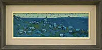 William Coombs, Two Blue Period Coastal Landscapes, Oils on board