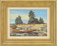 Stapleton Kearns, Orland, Maine, Oil on board