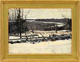 Christopher Huntington, Old Orchard, Oil on panel