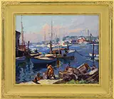 Smith Cove, Gloucester by Emile Albert Gruppe, Oil on canvas, sold Aug 2017