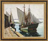 Anthony Thieme, Nets and Sails, Oil on canvas