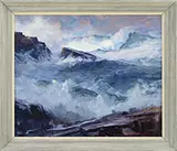 Bass Rocks by Emile Albert Gruppe, Oil on canvas, sold Aug 2017