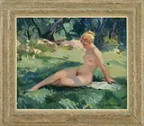 Nymph by Emile Albert Gruppe, Oil on canvas, sold Aug 2017